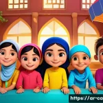 캐리와 다른 유튜브 키즈 채널 차이 - A vibrant, colorful animated scene featuring friendly cartoon characters from the "Kari" children&rsquo;s ...
