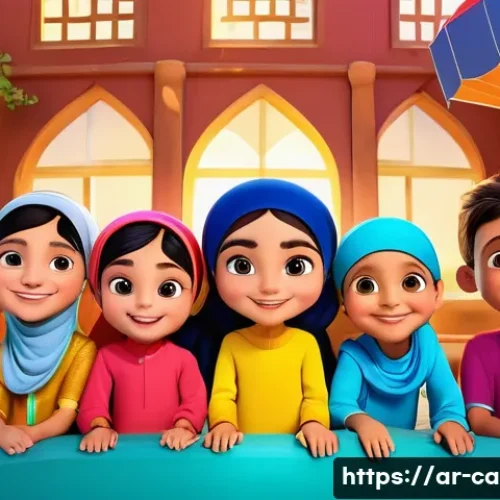 캐리와 다른 유튜브 키즈 채널 차이 - A vibrant, colorful animated scene featuring friendly cartoon characters from the "Kari" children&rsquo;s ...