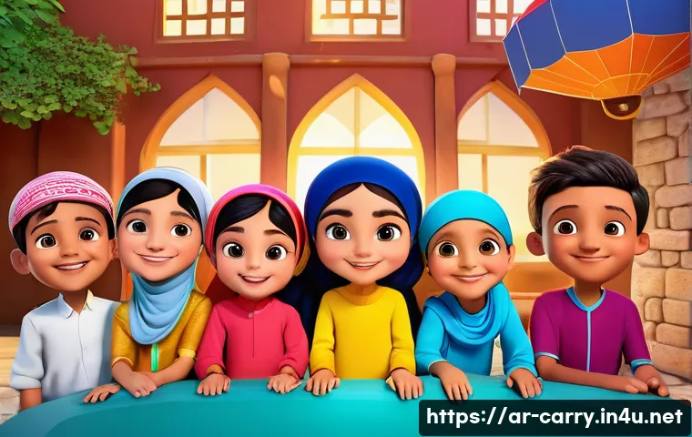 캐리와 다른 유튜브 키즈 채널 차이 - A vibrant, colorful animated scene featuring friendly cartoon characters from the "Kari" children&rsquo;s ...